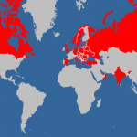відвідані країни станом на грудень 2011