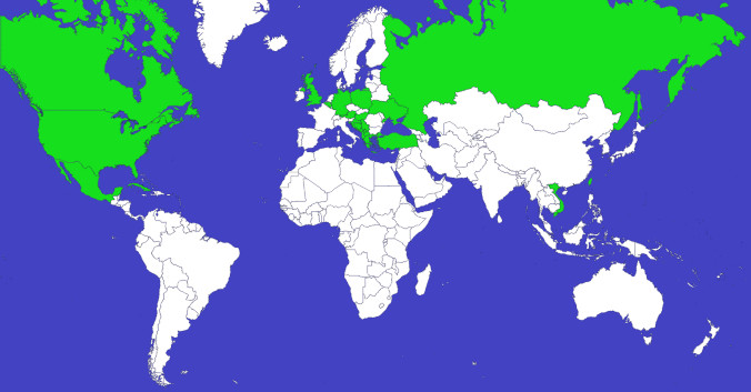 відвідані країни у 2014 році