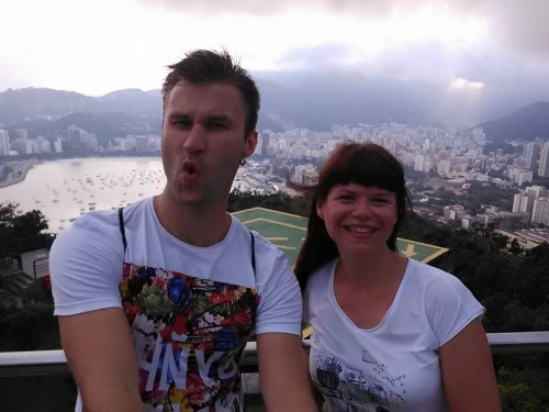 Орест і я на горі в Ріо