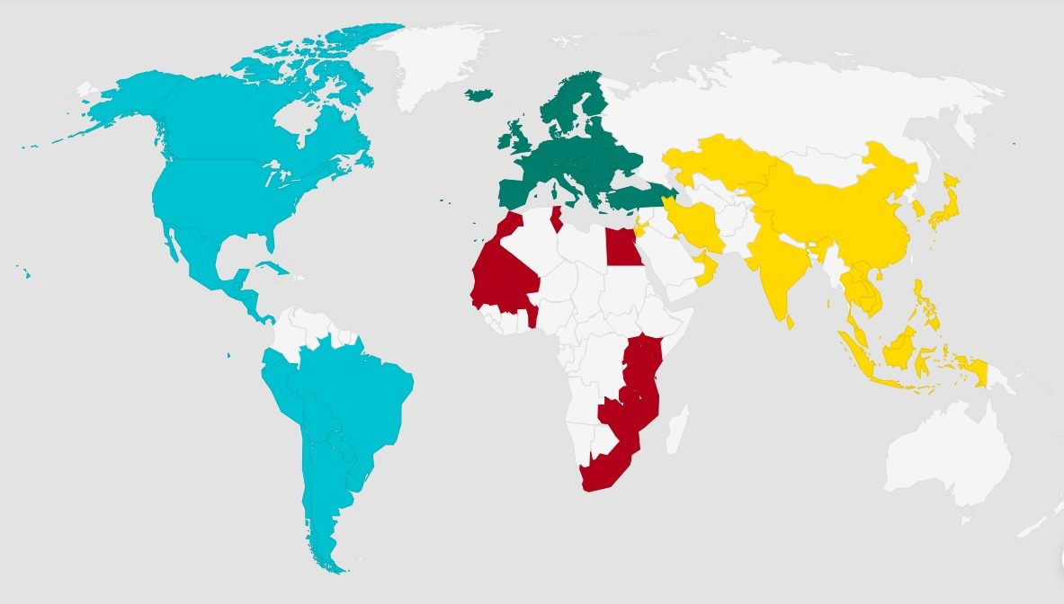Відвідані мною місця (країни, території, міста, перельоти)